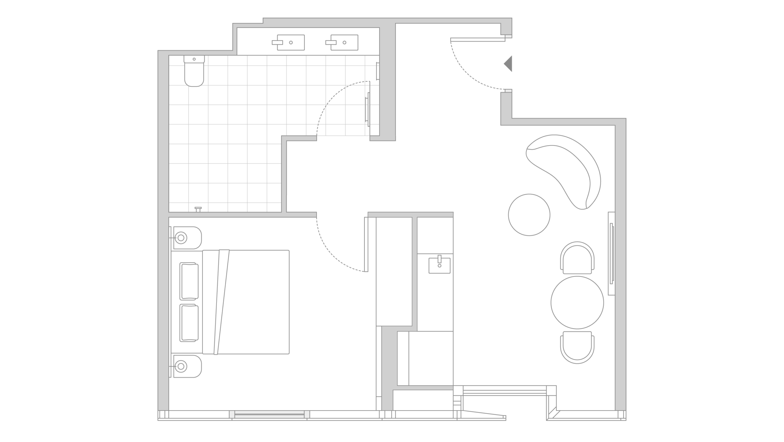 1-Bedroom Apartment King Accessible